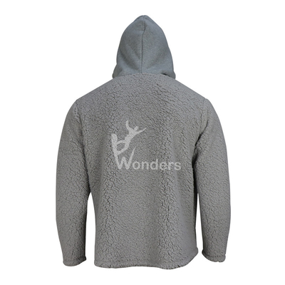 Mens 100% Recycled Sherpa Fleece Jacket Hybrid Design