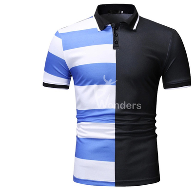 Men' s Cotton Breathable Polo Shirts Short Sleeve Summer T shirts